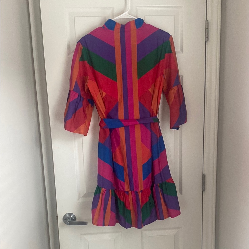 FARM Rio Colorful Geometric Midi Dress - Picture 3 of 9